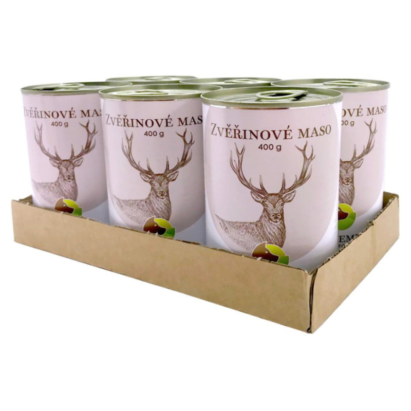 Bohemia Pet Food SIX PACK BOHEMIA Zvěřinové maso ve vlastní šťávě 400g