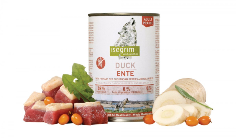 Isegrim ISEGRIM Adult Prairie: Kachna s pastinákem, rakytníkem a bylinkami 400 g