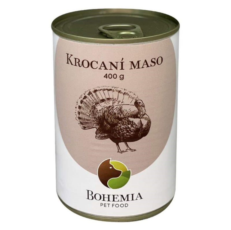 Bohemia Pet Food BOHEMIA Krocaní maso ve vlastní šťávě 400 g