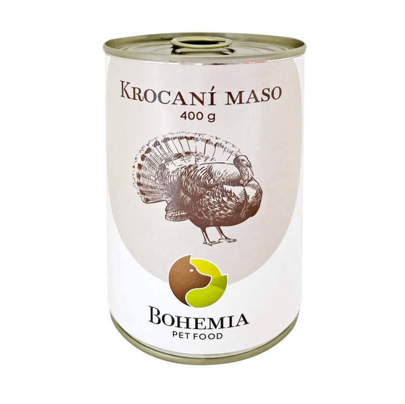 Bohemia Pet Food BOHEMIA Krocaní maso ve vlastní šťávě 400 g