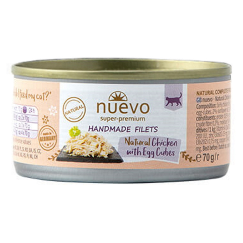 Nuevo kočka Handmade kuře s vejcem konz. 70 g