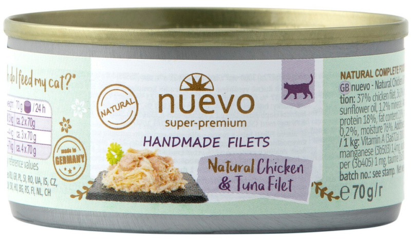 Nuevo kočka Handmade Pure tuňák v želé konz. 70 g