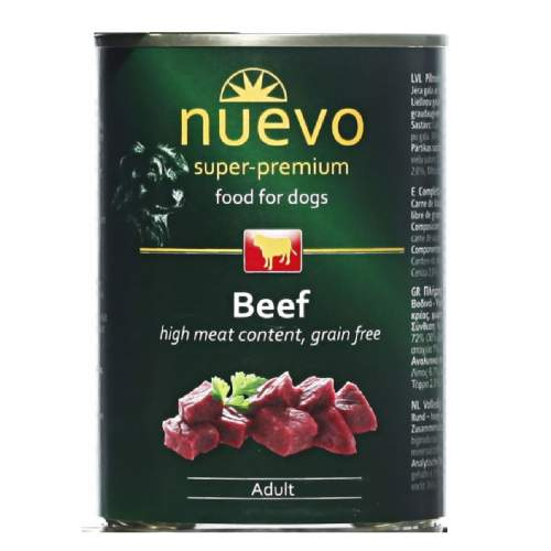Nuevo pes adult Hovězí konz. 400 g