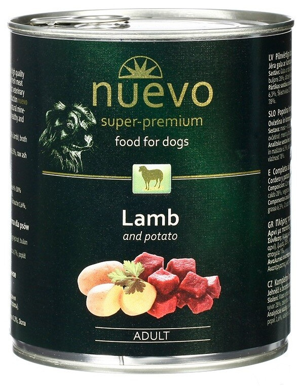 Nuevo Dog Adult Lamb - 800g