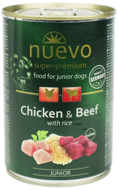 Nuevo pes Junior Kuřecí a Hovězí konz. 400 g