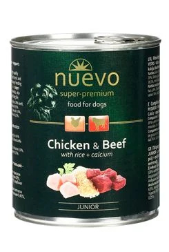 Nuevo pes Junior Kuřecí a Hovězí konz. 800 g