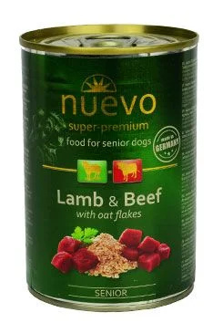 Nuevo pes Senior Jehněčí s ovesnými vl. konz.  400 g