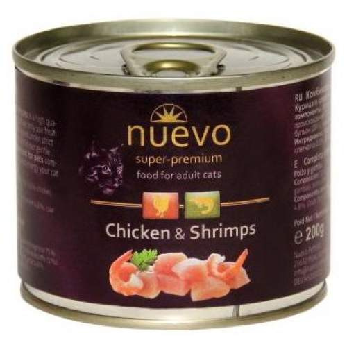 Nuevo Cat Adult Chicken/Shrimps - 200g