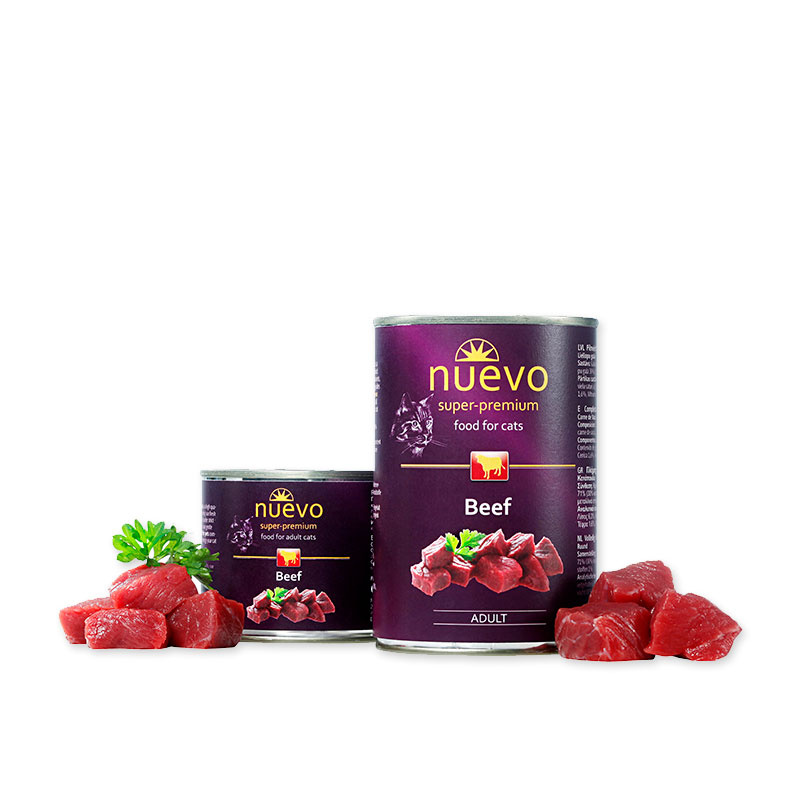 Nuevo kočka Adult Hovězí konz. 400 g