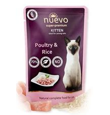 Nuevo kotě drůbeží s rýží kapsa 85 g