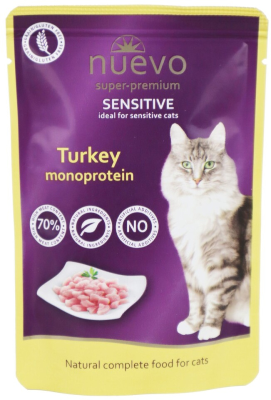 Nuevo kočka sensitive Krůtí monoprotein 85 g