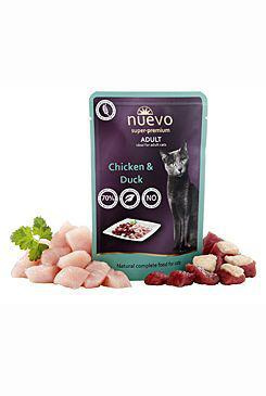 Nuevo kočka kapsa Adult kuře a kachna 85 g