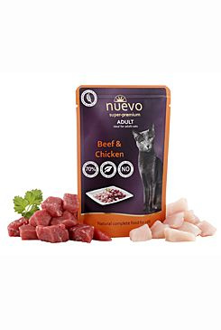 Nuevo kočka kuřecí a hovězí kapsa 85 g