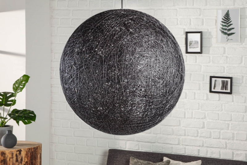 INVICTA INTERIOR Přírodní designový lustr černý &ndash; Root III