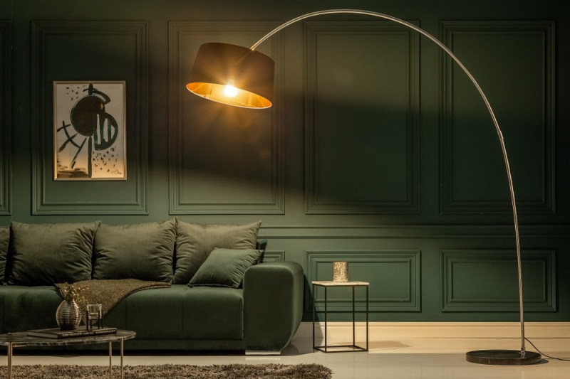 INVICTA INTERIOR Designová kovová lampa černá - Muscae