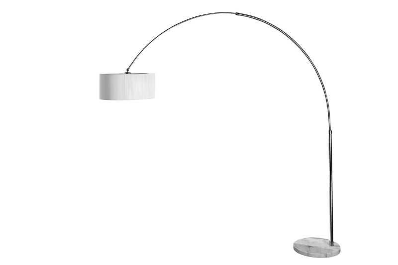 INVICTA INTERIOR Designová kovová stojací lampa bílá - Circini