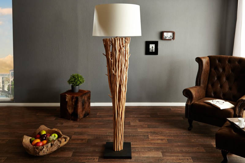 INVICTA INTERIOR Designová dřevěná lampa přírodní - Carinae
