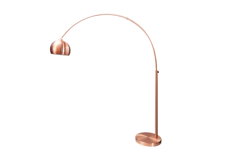 INVICTA INTERIOR Designová kovová stojací lampa zlatohnědá - Caeli