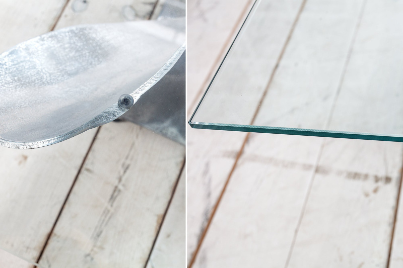 Skleněný talíř 85x85cm čtverec na konferenční stolky 8mm tvrzené sklo