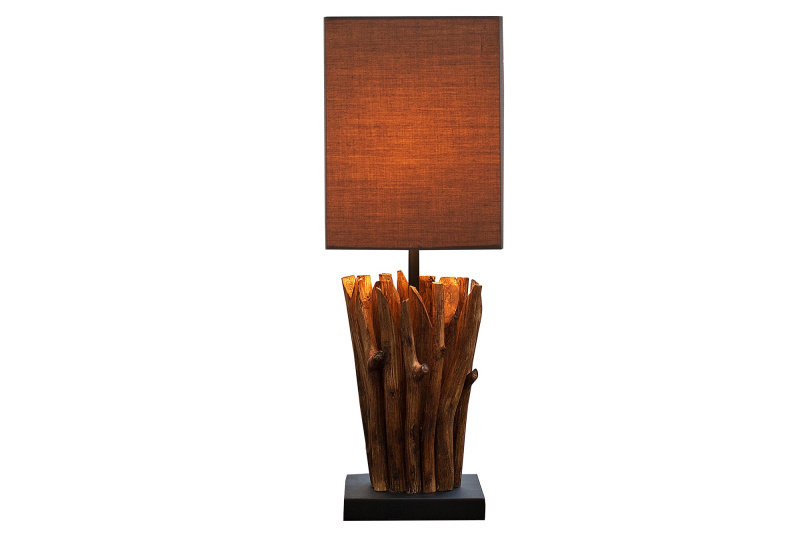 INVICTA INTERIOR Designová dřevěná stolní lampa - Viorell
