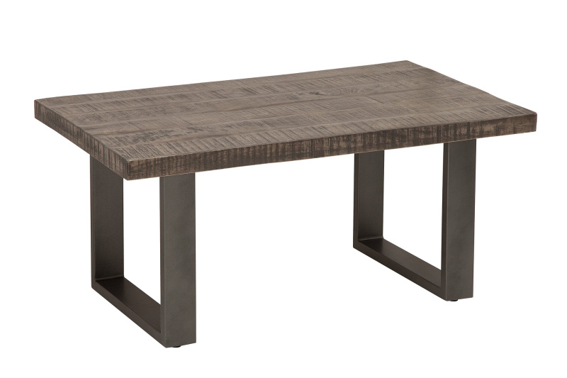 INVICTA INTERIOR Konferenční stolek Iron Craft 100cm šedý mango