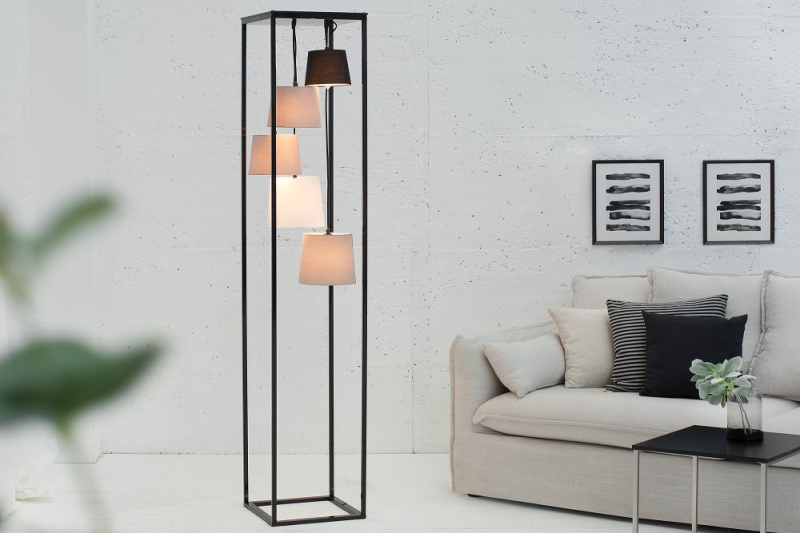 INVICTA INTERIOR Designovýá kovová stojací lampa - Stymfalos