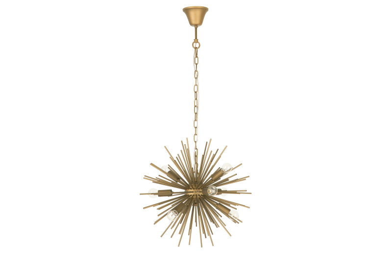 INVICTA INTERIOR Industriální kovový lustr zlatý: Klytios