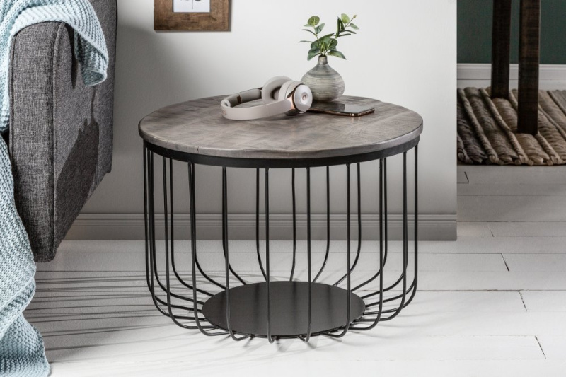 INVICTA INTERIOR Konferenční stolek Factory Loft 56cm šedá
