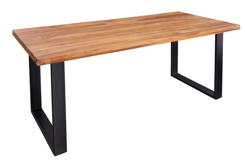 Jídelní stůl IRON CRAFT 160cm přírodní sheesham dřevo