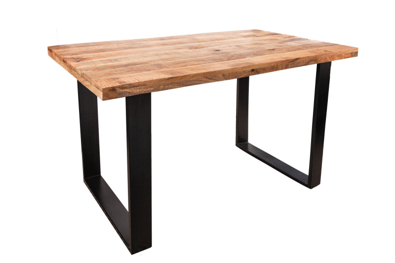 Jídelní stůl IRON CRAFT 120cm U-nohy mangovníkové dřevo