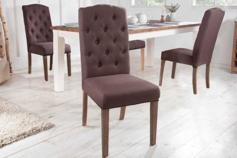 Chesterfield jídelní židle 2 ks FRIXON Dekorhome