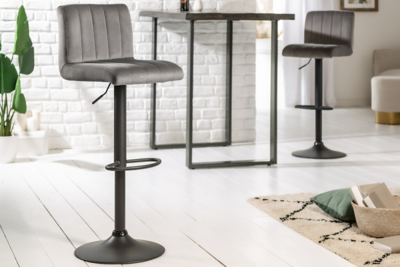 INVICTA INTERIOR Moderní otočná barová židle - Merlo