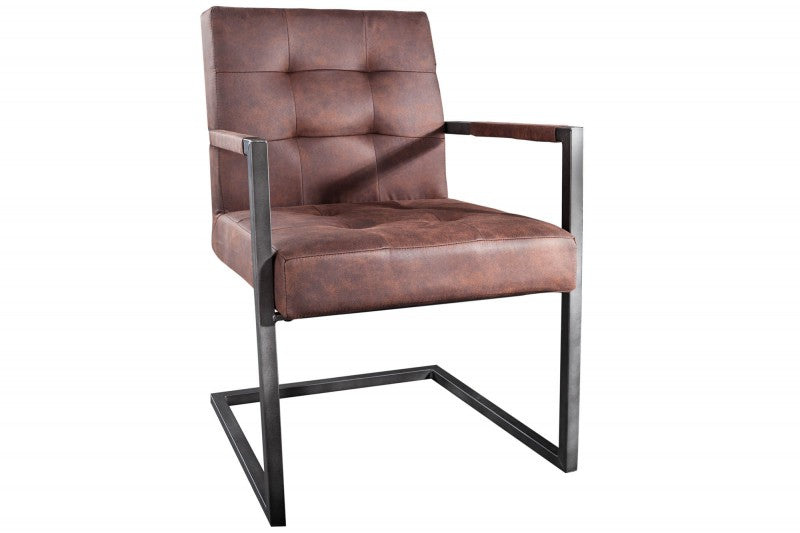 INVICTA INTERIOR Designová kuchyňská židle hnědá - Lenis