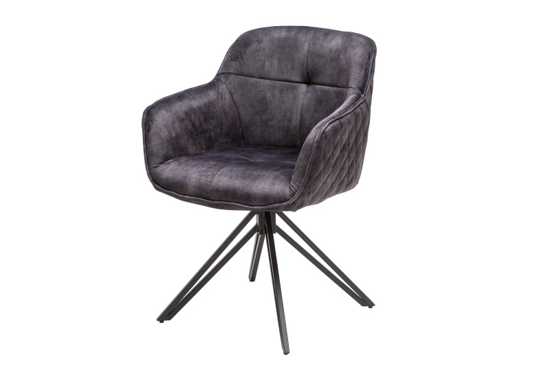 INVICTA INTERIOR Designová dřevěná kuchyňská židle šedá: Camprestre II