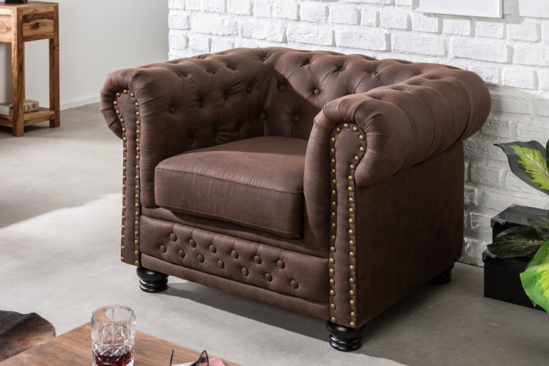Chesterfield křeslo MIDAS Dekorhome