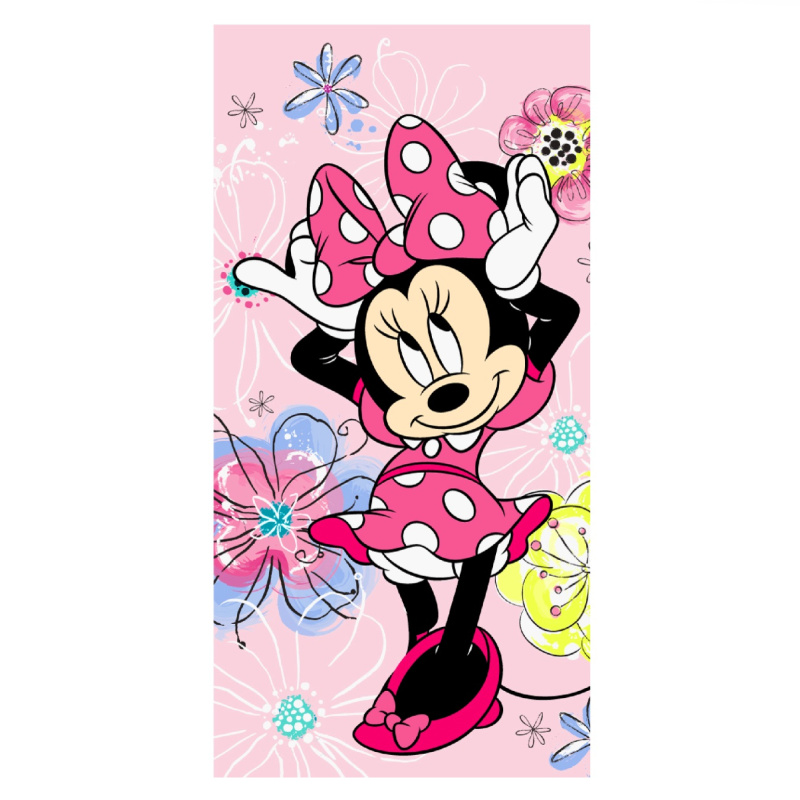 Jerry Fabrics Osuška Minnie Pink bow Varianta: Osuška Minnie Pink bow 70x140 cm