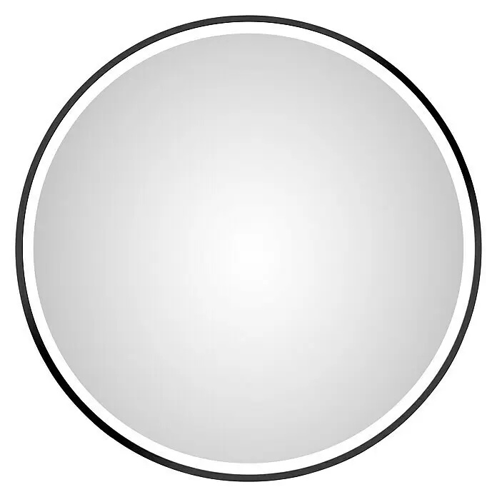 Kulaté zrcadlo s LED osvětlením DSK Design Desire / O 55 cm / 15 W / 220 V / IP24 / sklo / černá Varianta: ivi1