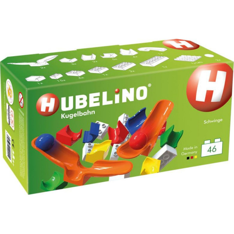 HUBELINO Kuličková dráha - rozšíření 46 ks, s houpačkou