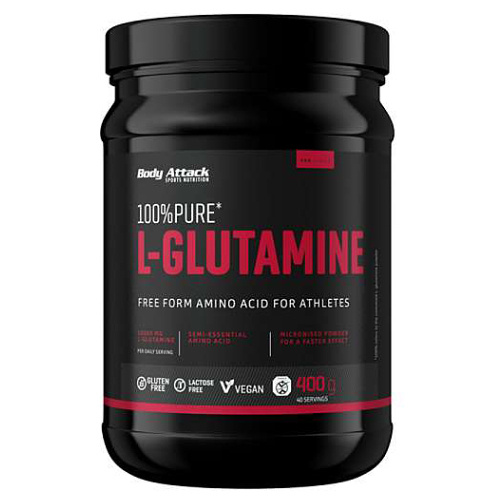 BODY ATTACK 100% Pure l-glutamine 400 g
