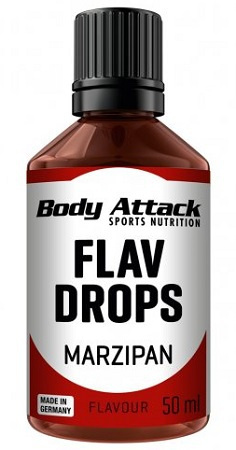 Body Attack Flav Drops 50 ml - Marcipán