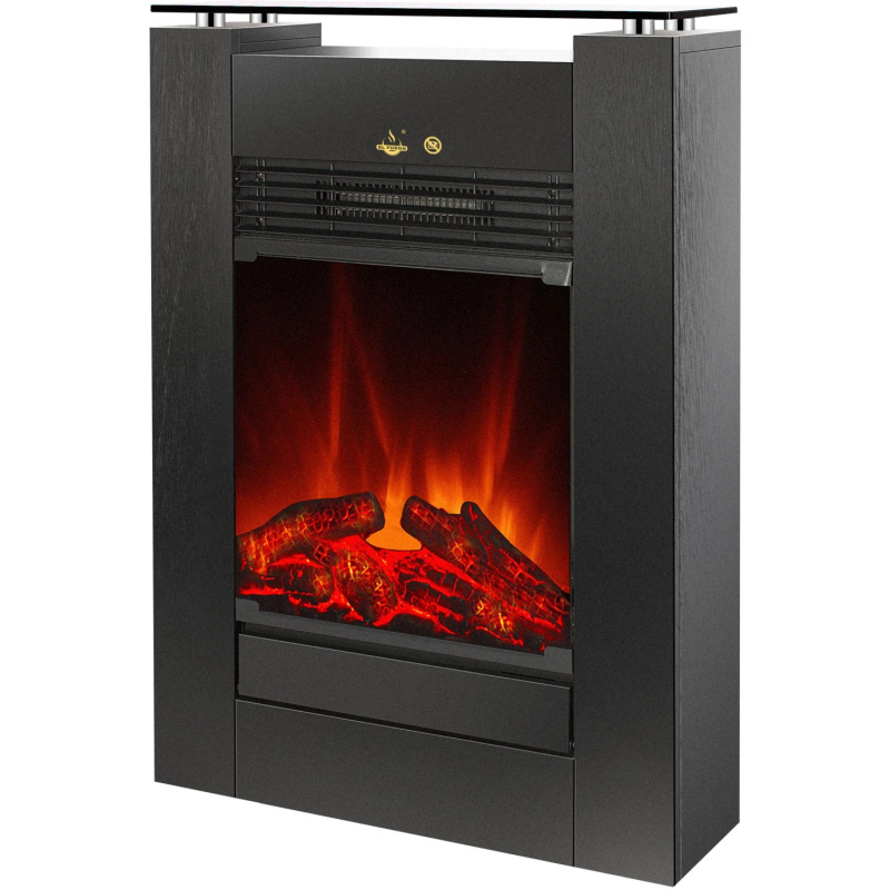 EL Fuego Elektrický krb Tessin černý, 900/1 800 W, 58 x 79,5 x 17 cm