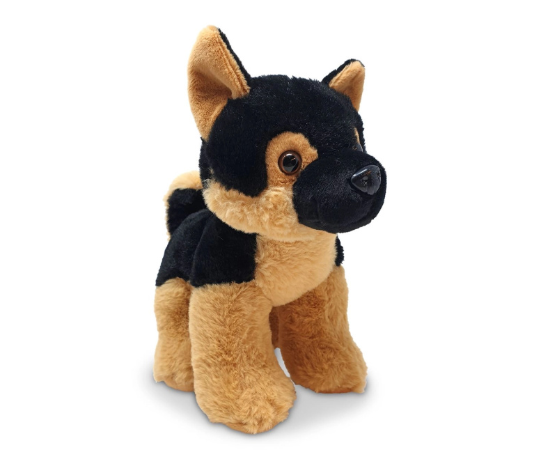 Sedící německý ovčák – plyšová figurka 20 cm