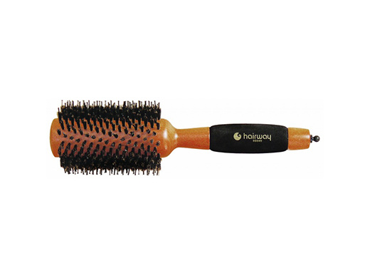Kartáč kulatý dřevěný štětiny s bodlinkami 38mm/70mm Hairway