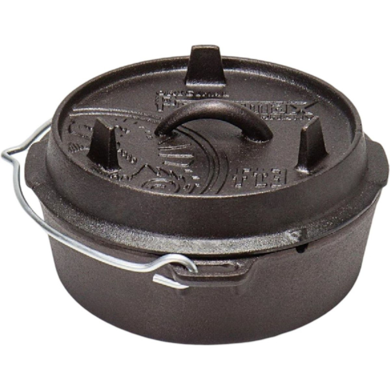 Petromax Dutch Oven FT3, plochý, černá