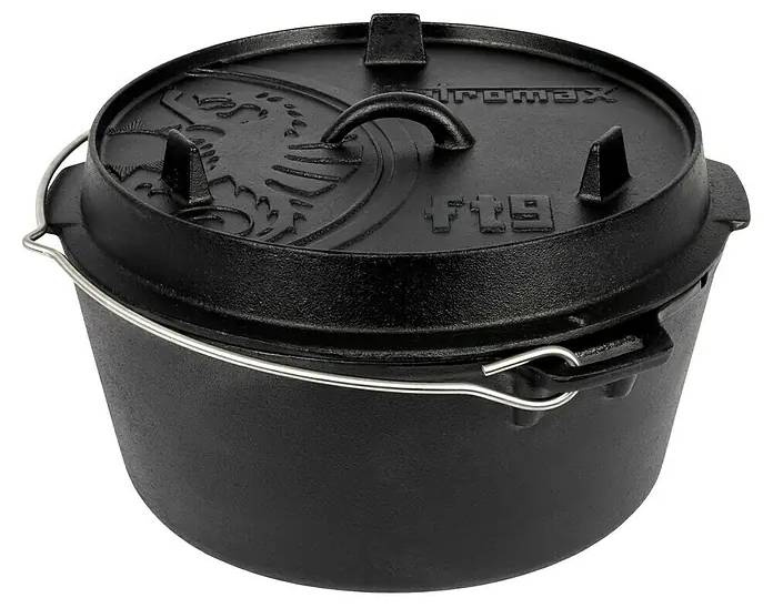 Litinový kotlík s poklicí Petromax Dutch Oven / 7,5 l / 36,4 x 19,2 cm / černá Varianta: ivi1