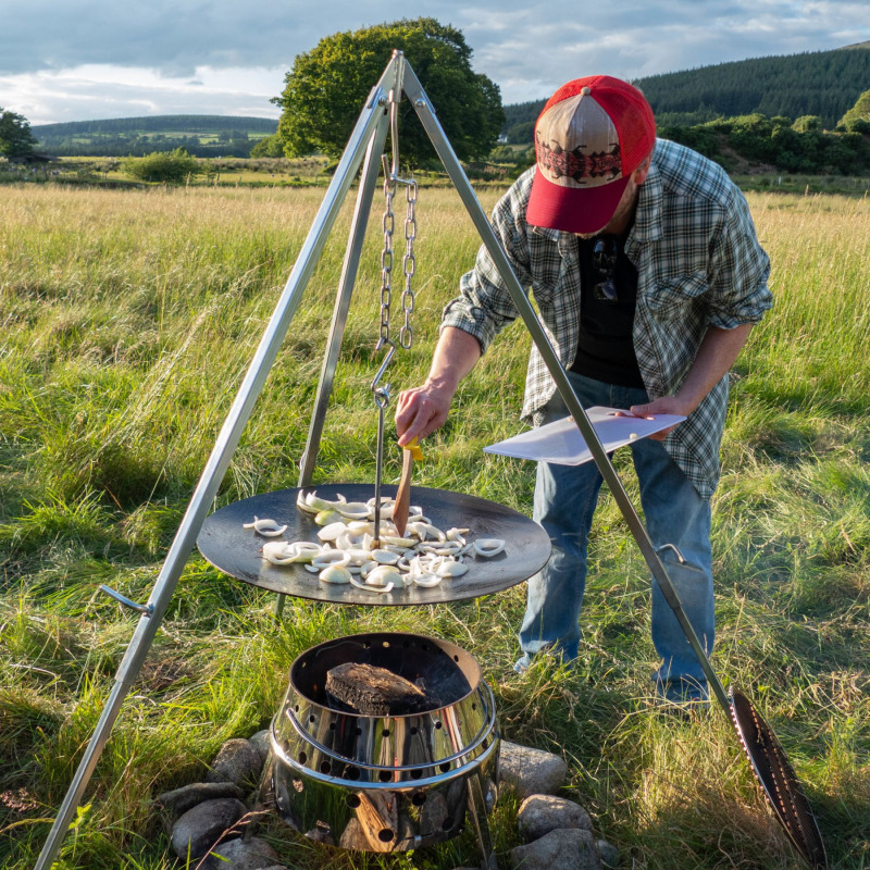 Petromax Hanging grill tray for tripod, závěsný grilovací tác