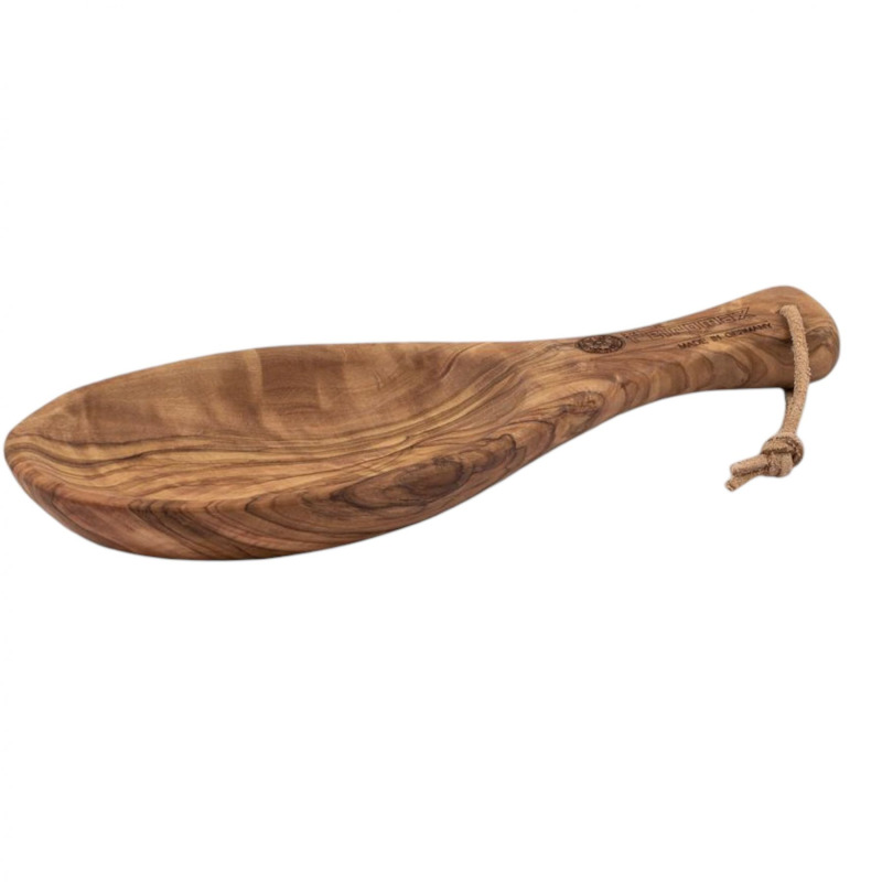 Petromax Flat Bowl 25 cm Olive Wood, lžíce