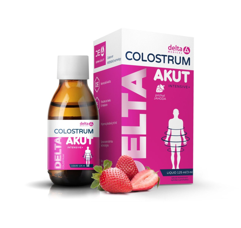 DELTA MEDICAL Colostrum akut intensive sirup jahoda 125 ml