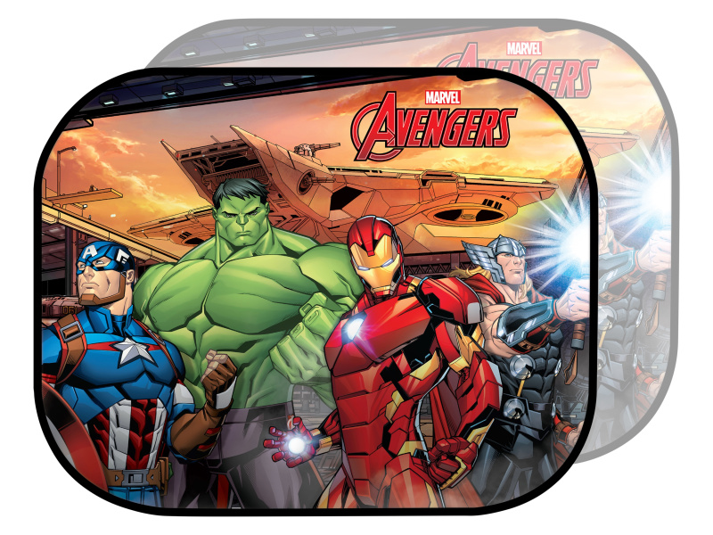 Sluneční clona do auta, 2dílná sada (Avengers)