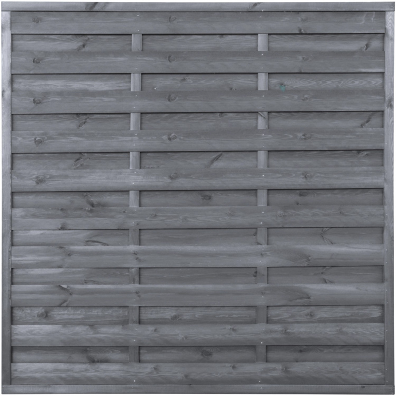 Vyplétaný lamelový plot mořený antracitový 180 x 180 cm
